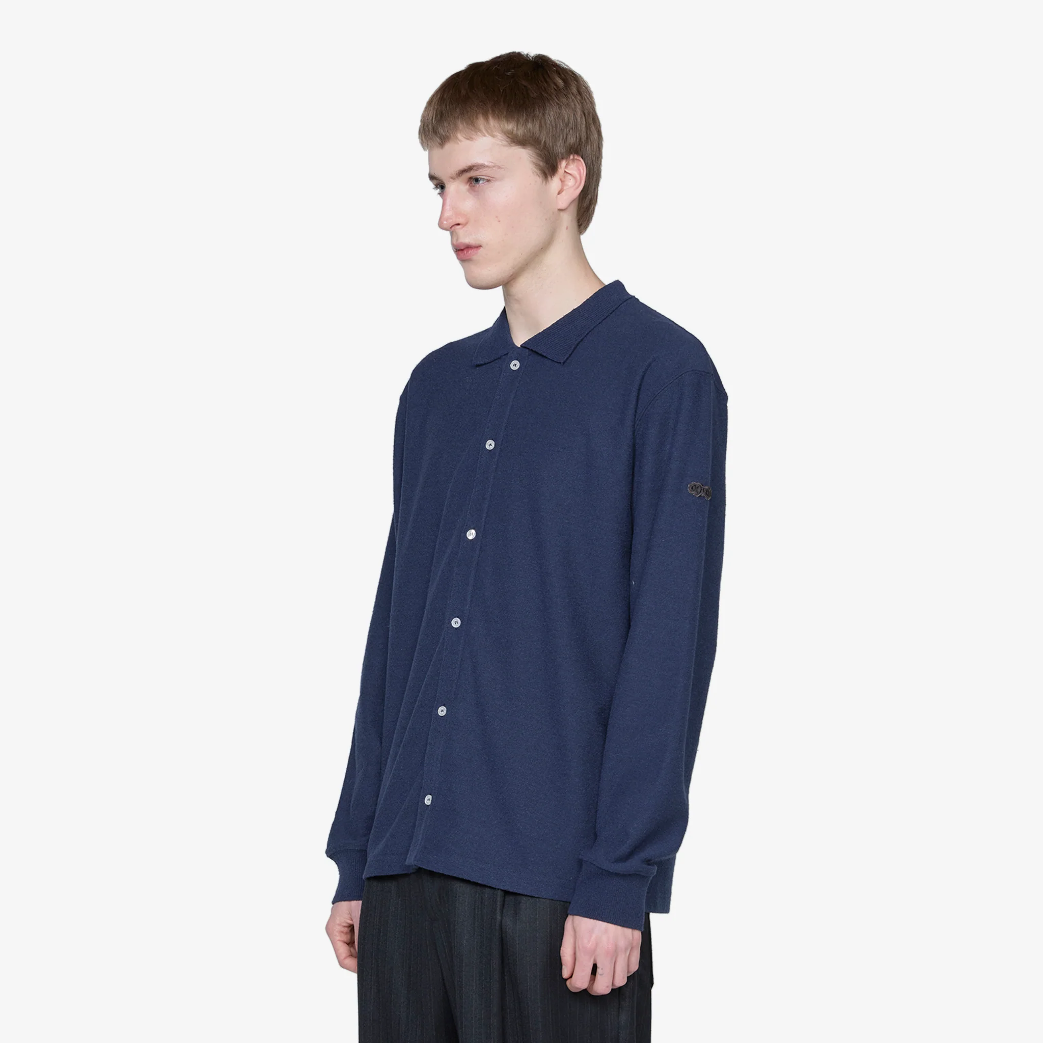 Andy Polo Cardigan Navy - Image 3