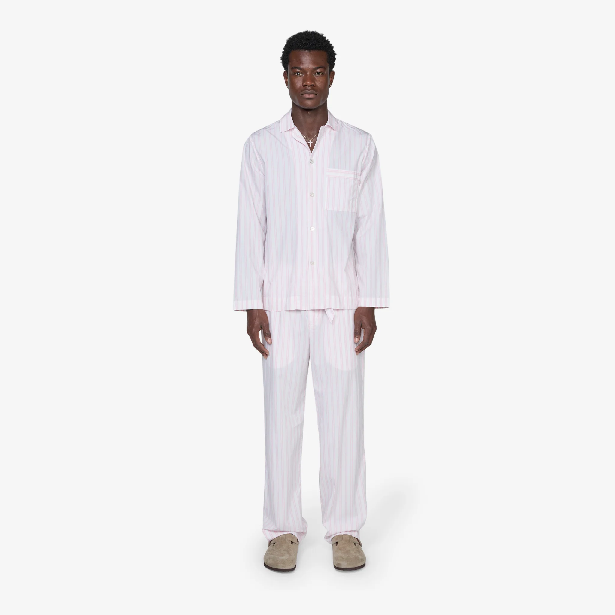 Cotton Poplin Pyjama Shirt Hatty Stripes - Image 5