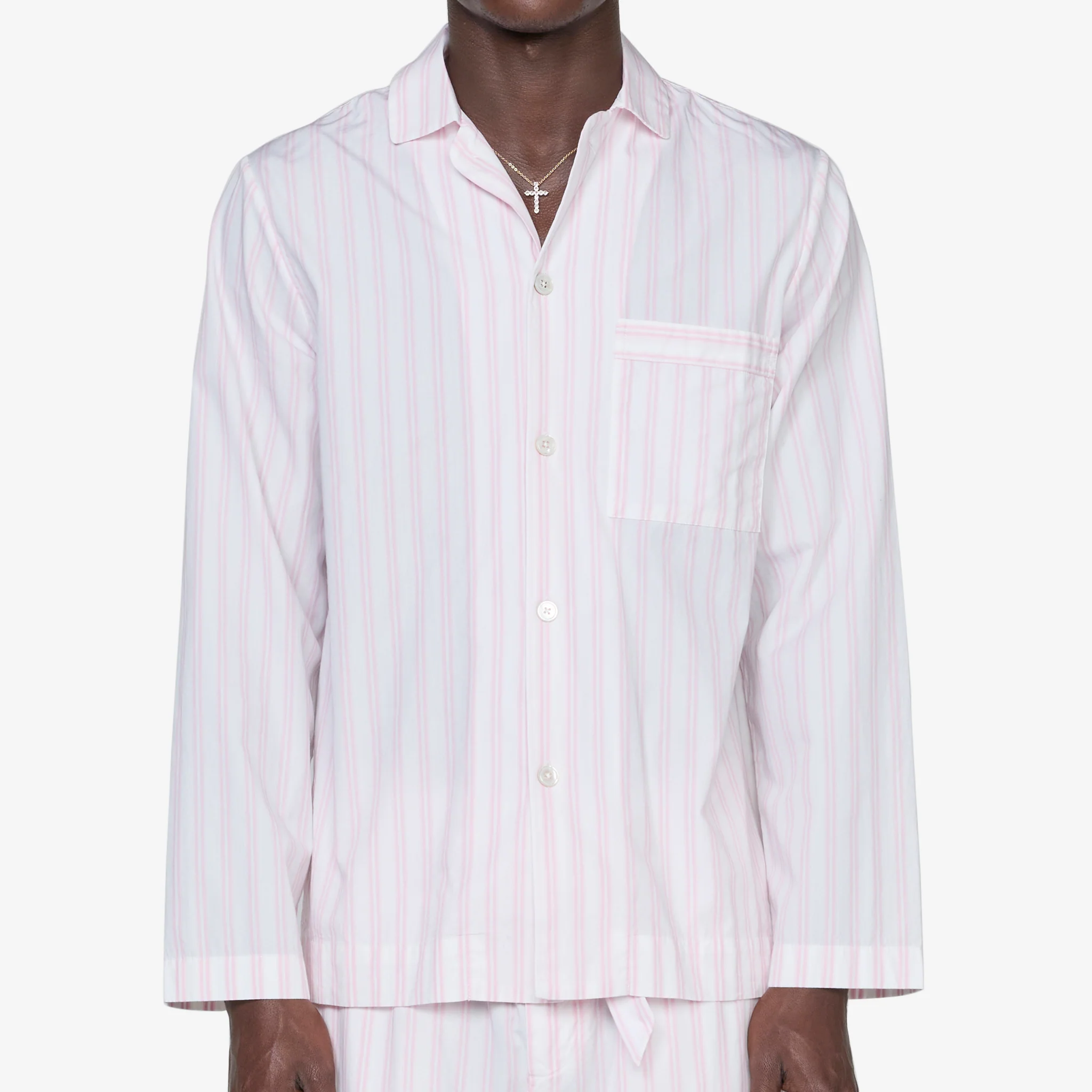Cotton Poplin Pyjama Shirt Hatty Stripes - Image 6