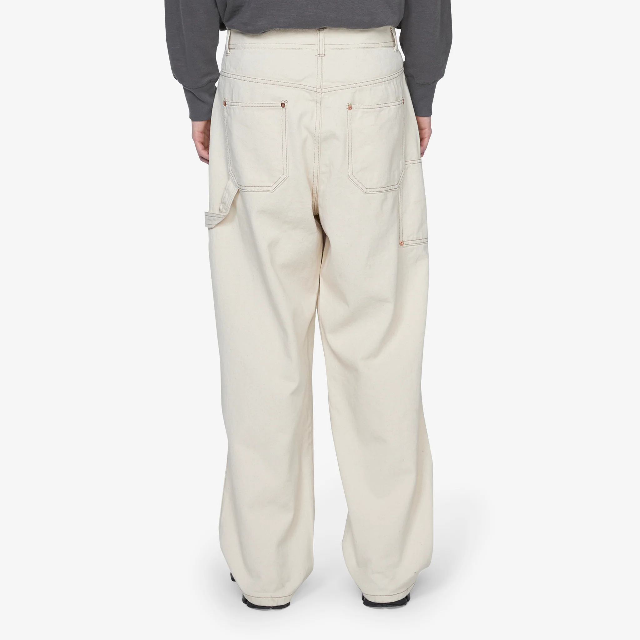 Double Knee Denim Pant Natural - Image 7