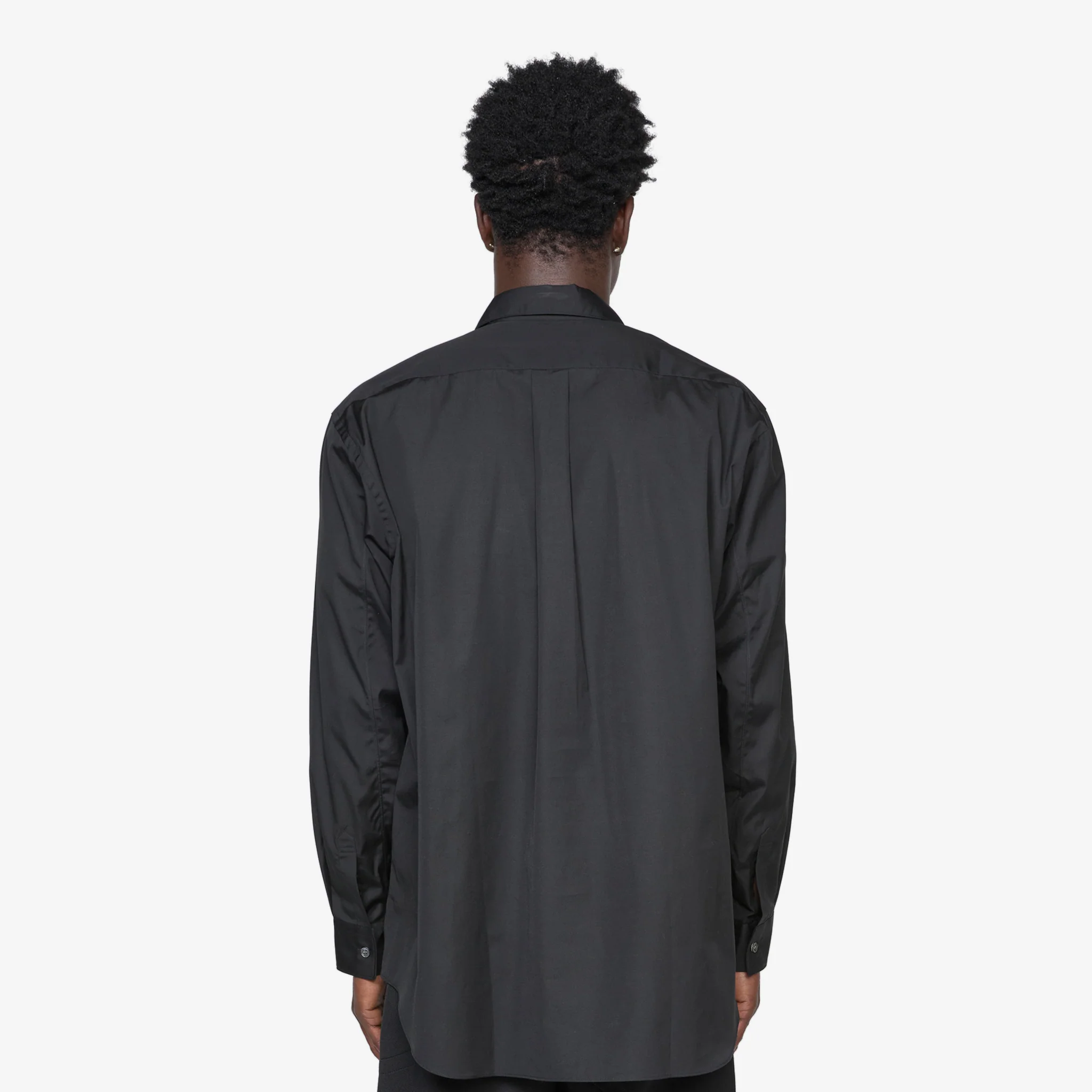 Forever Rounded Collar Shirt Black - Image 3