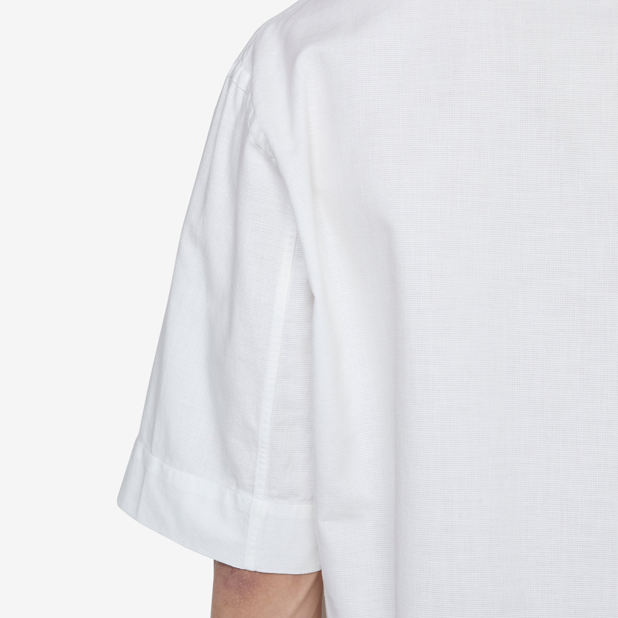 MHL. Offset Placket Polo White - Image 4