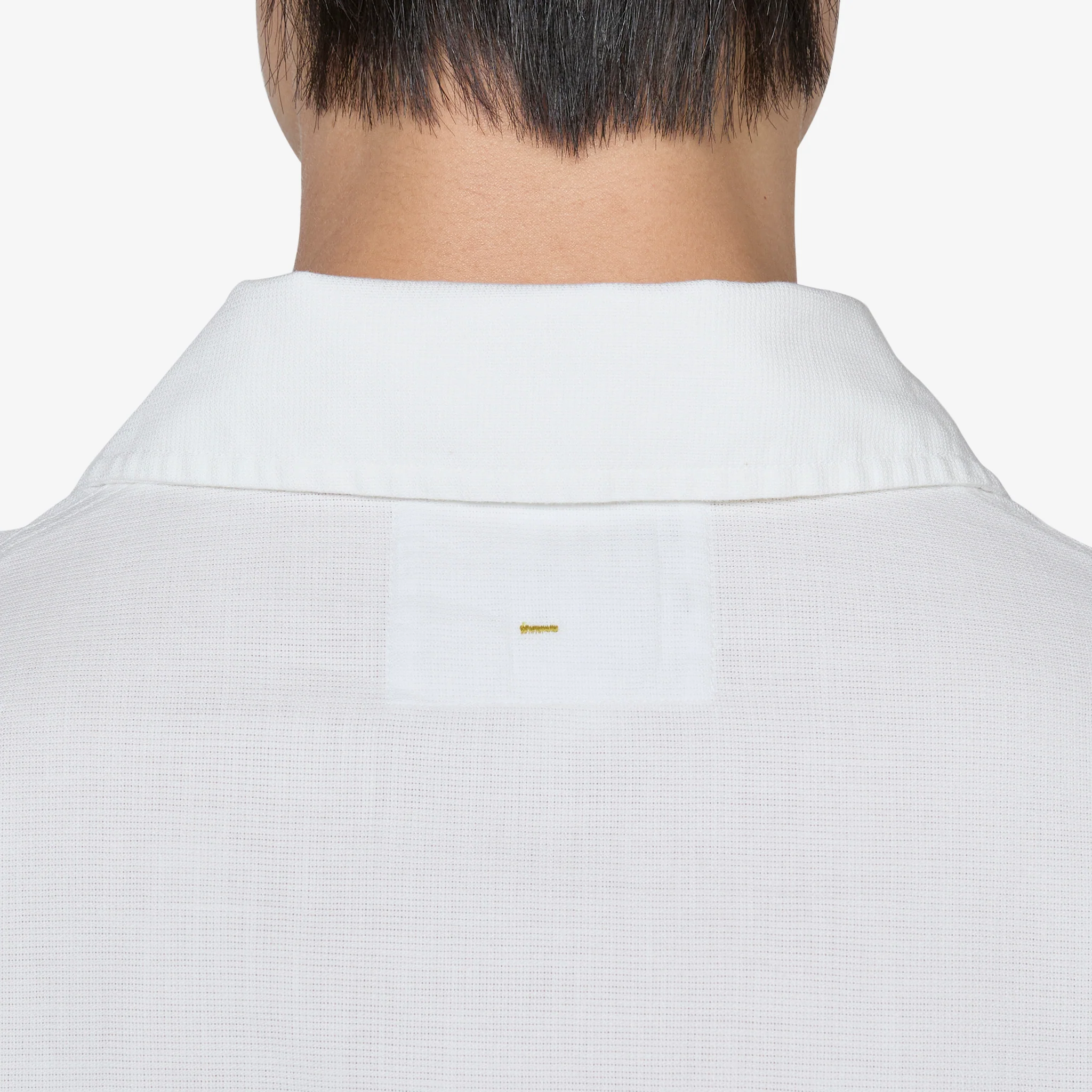 MHL. Offset Placket Polo White - Image 6