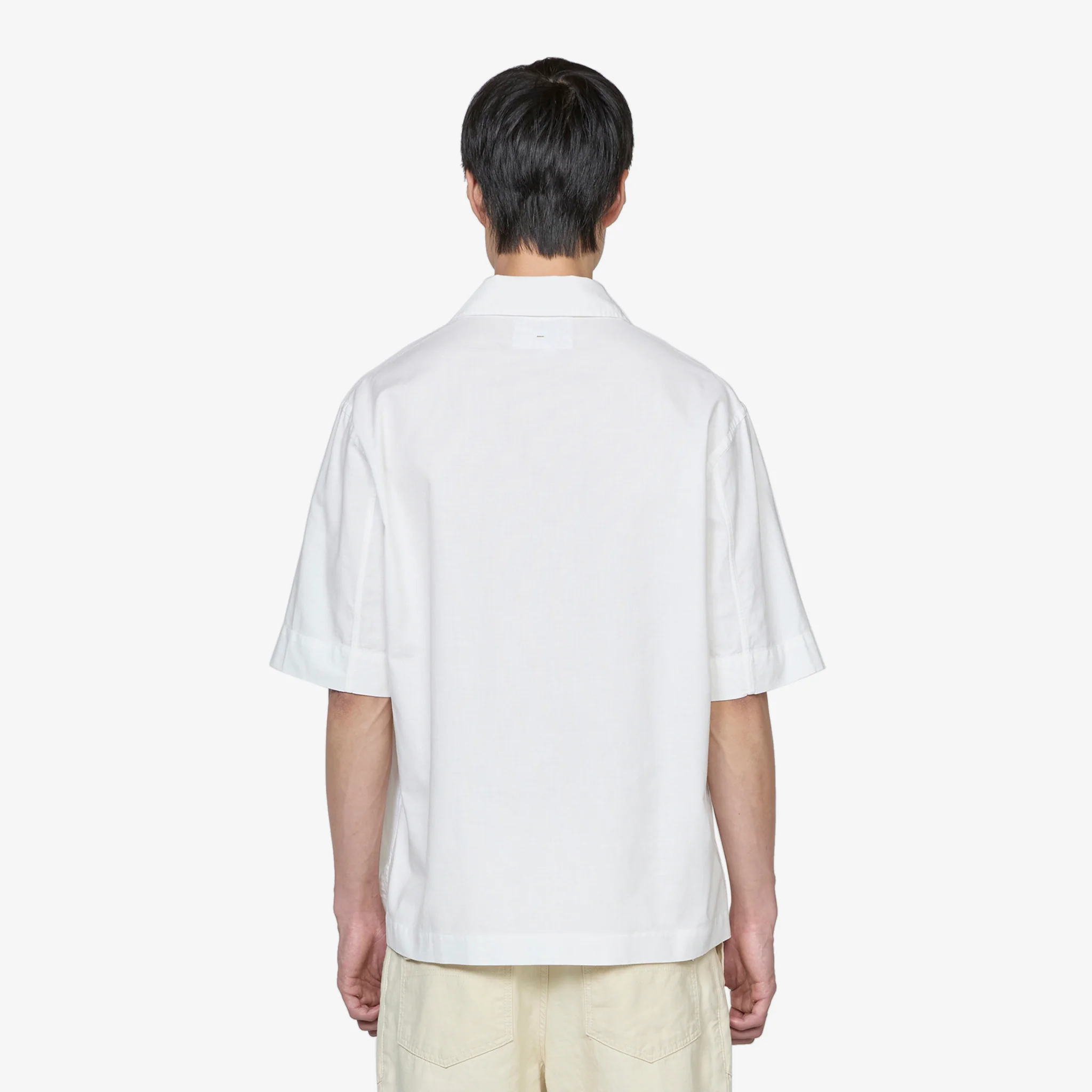 MHL. Offset Placket Polo White - Image 8