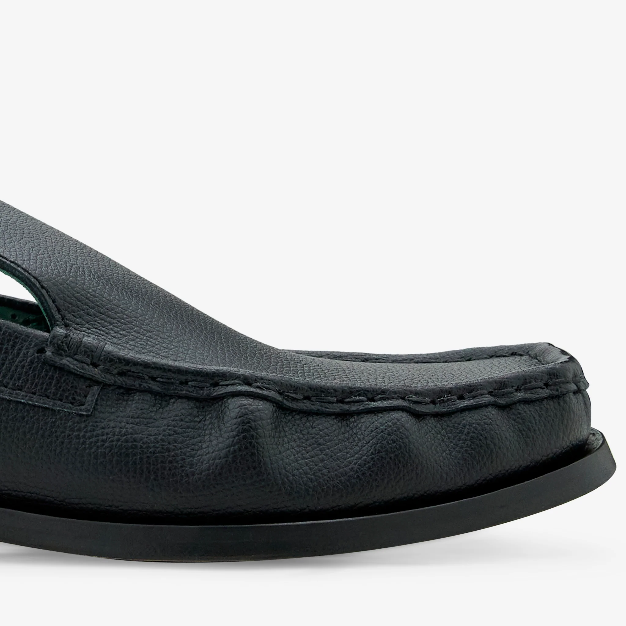 Michel Mocassin Black Grain Leather - Image 5