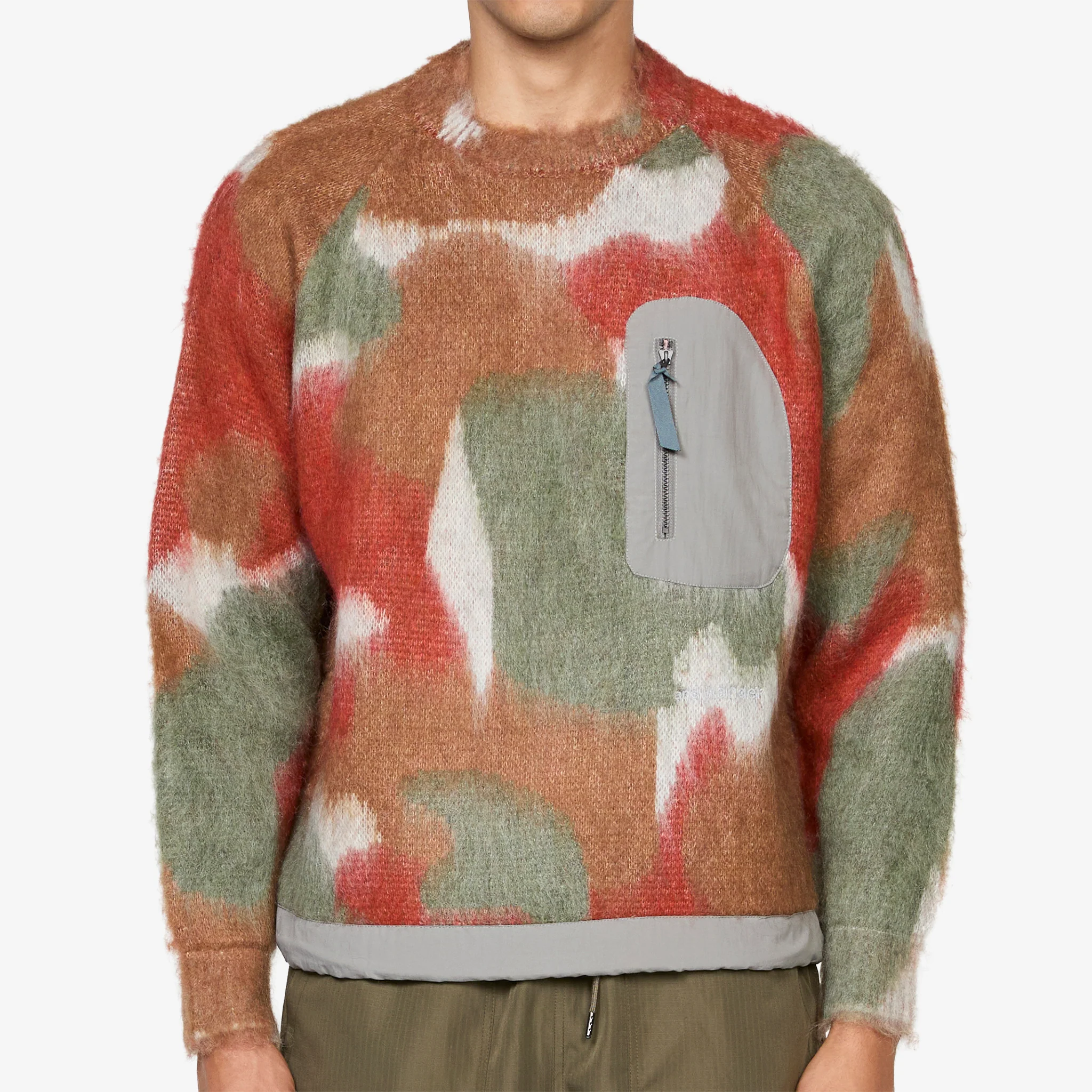 Mix Color Shaggy Knit Sweater Brown Mix - Image 6