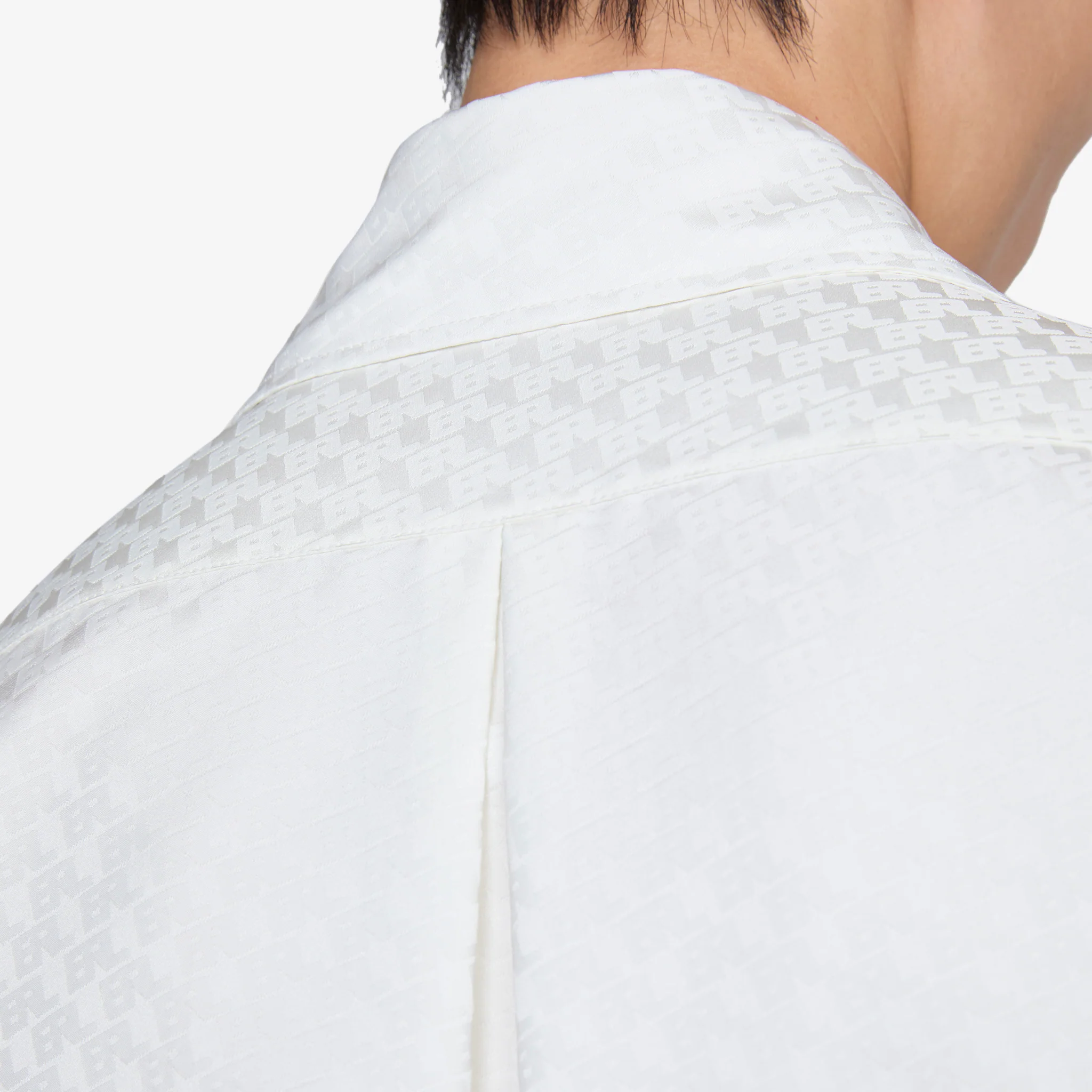 Printed Button Up Shirt Natural White - Image 4