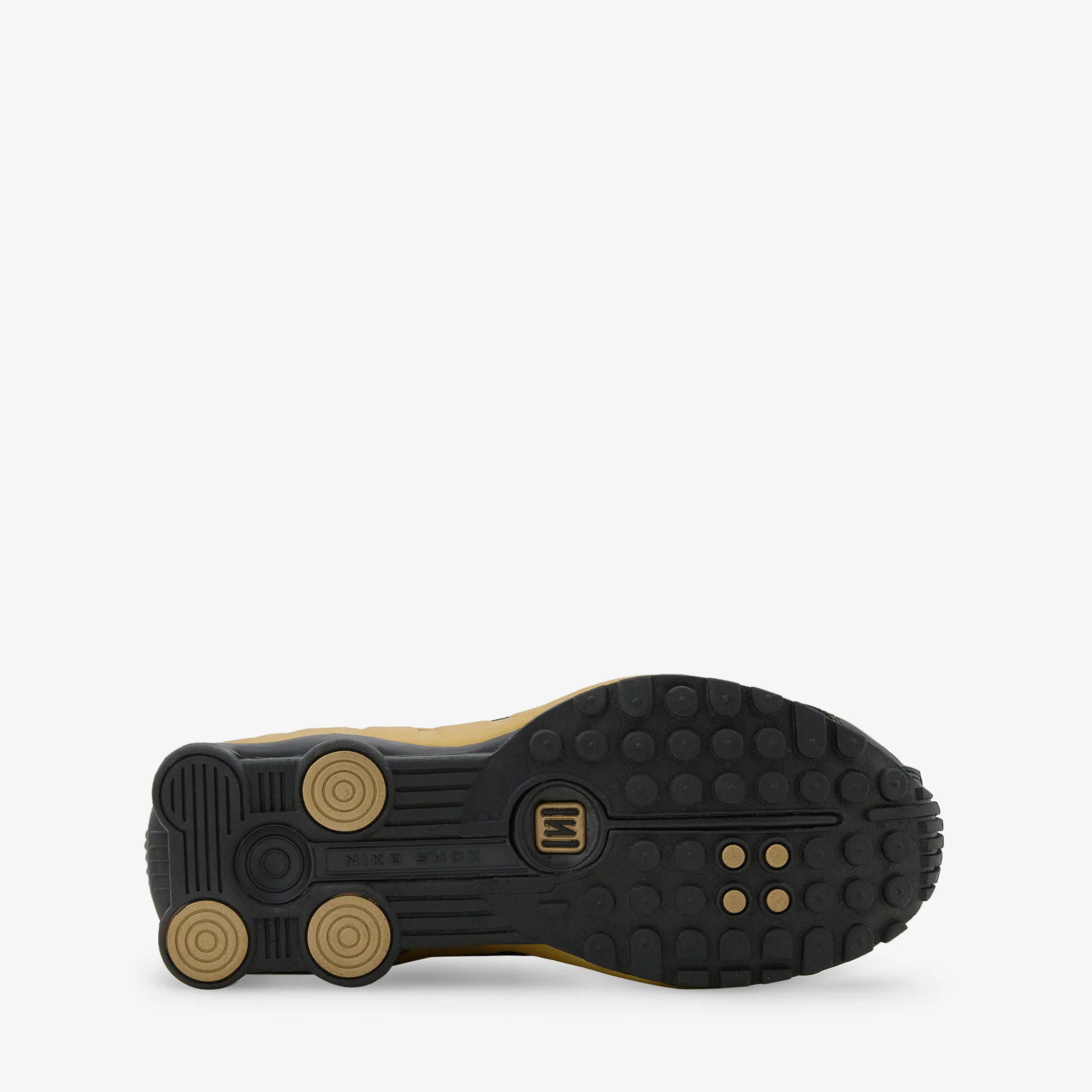 Women's Shox R4 Black | Metallic Gold | Metallic Silver - Image 4