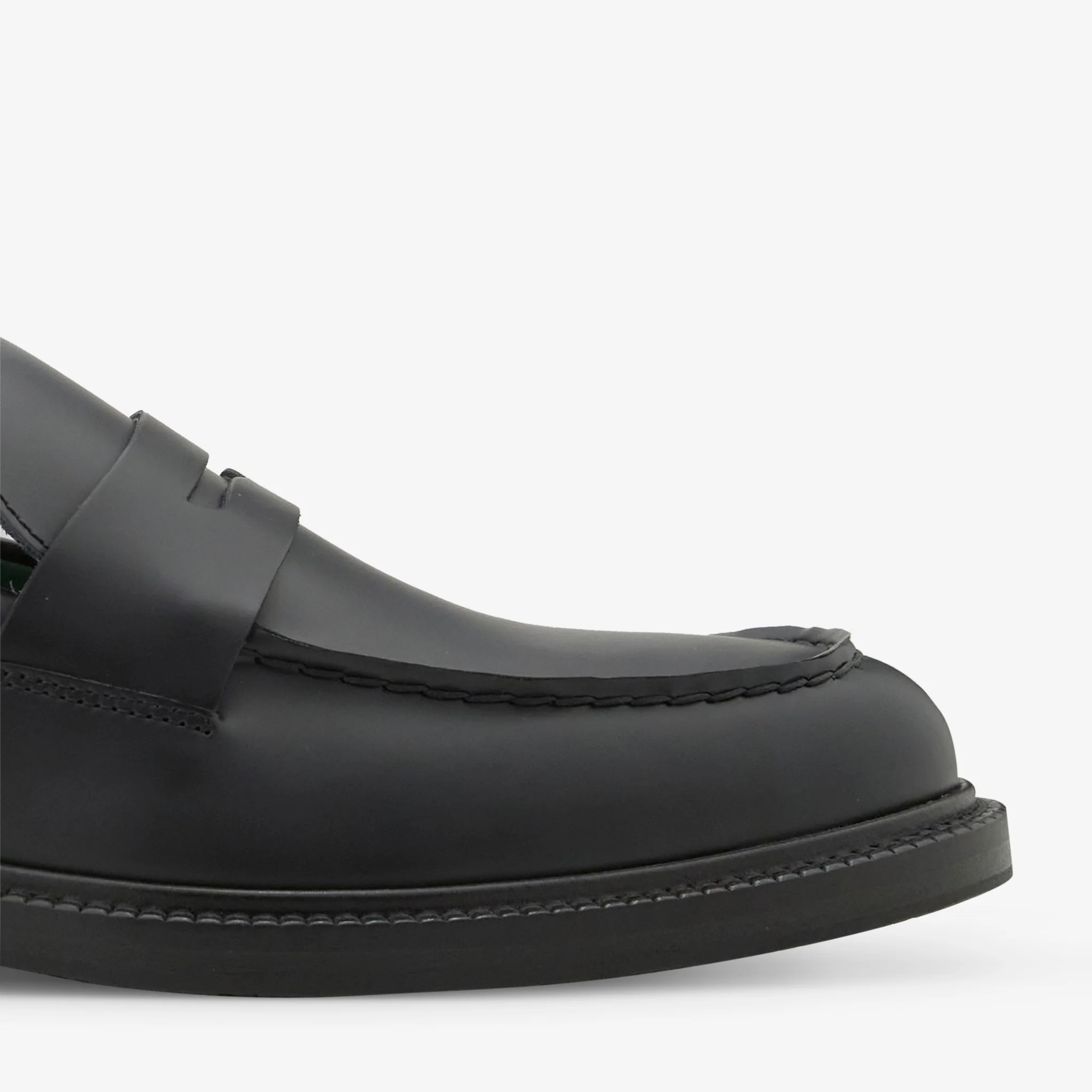 Women's Townee Penny Loafer Black Polido Leather - Image 5